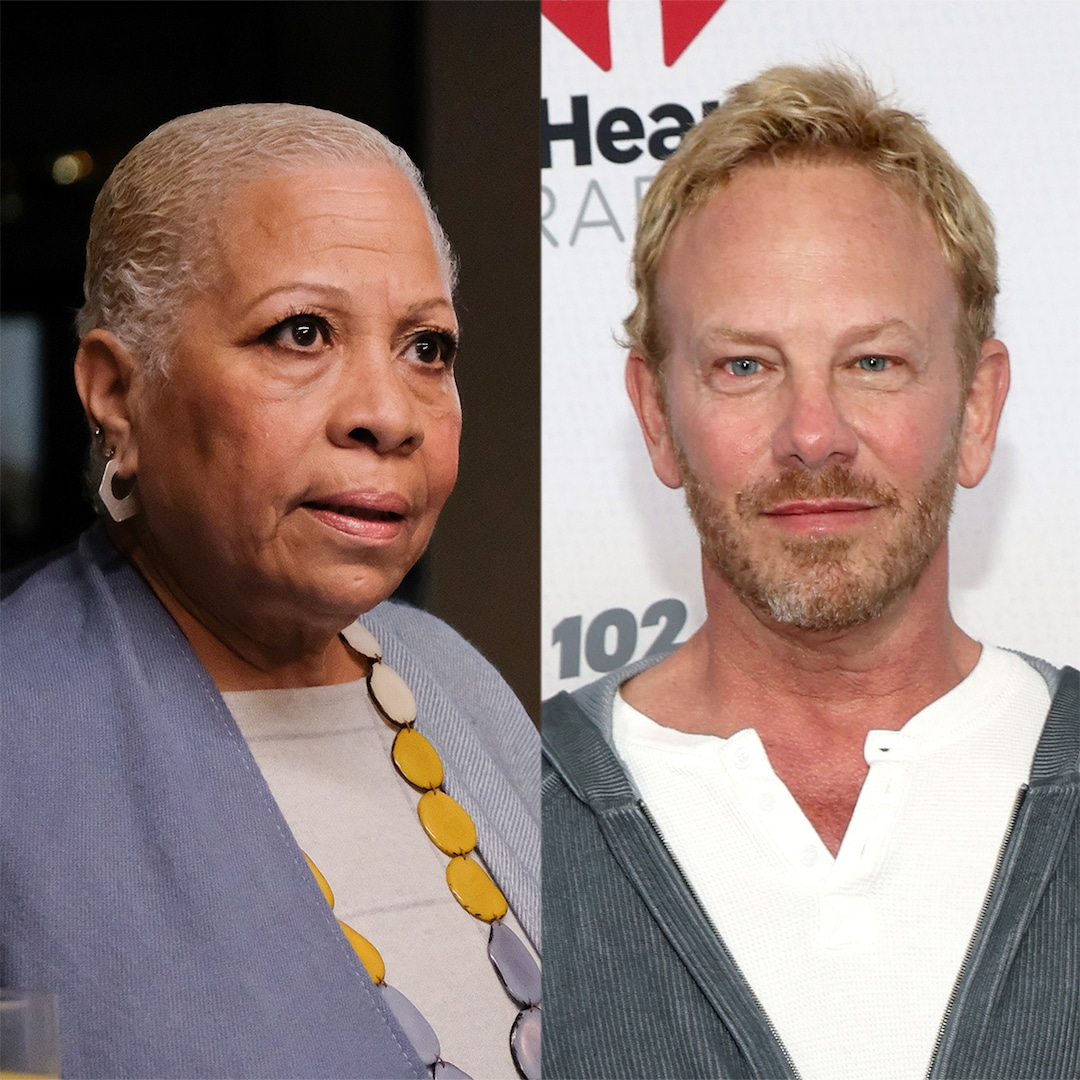 Ian Ziering and Extra Ship Assist to 90210 Star Denise Dowse Ian Ziering and Extra Ship Assist to 90210 Star Denise Dowse