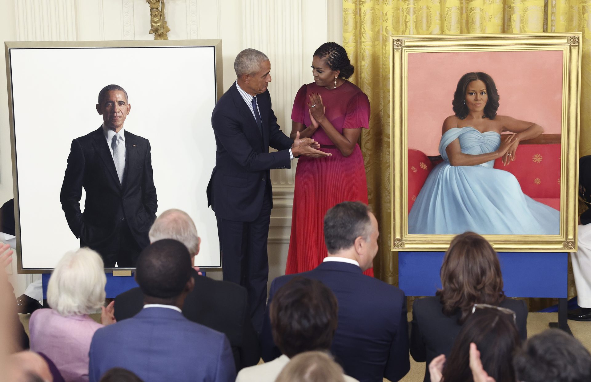 Barack & Michelle Obama Return To The White Home For The Unveiling Of Their Official Portraits Barack & Michelle Obama Return To The White Home For The Unveiling Of Their Official Portraits