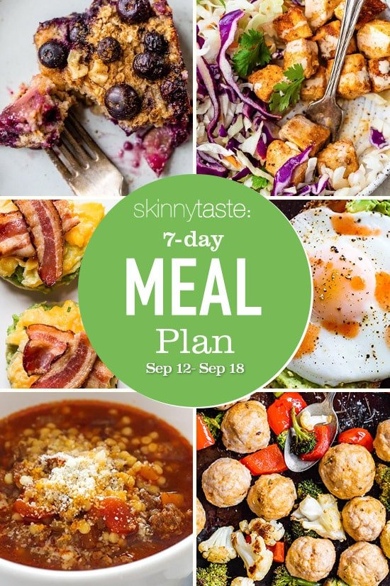 7 Day Wholesome Meal Plan (Sept 12-18)