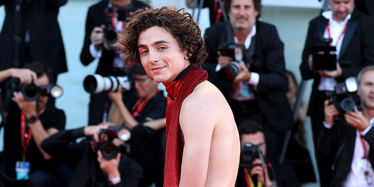 Timothée Chalamet’s Backless Crimson Halter Prime Almost Broke Twitter