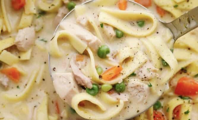 Simple Leftover Turkey Noodle Soup