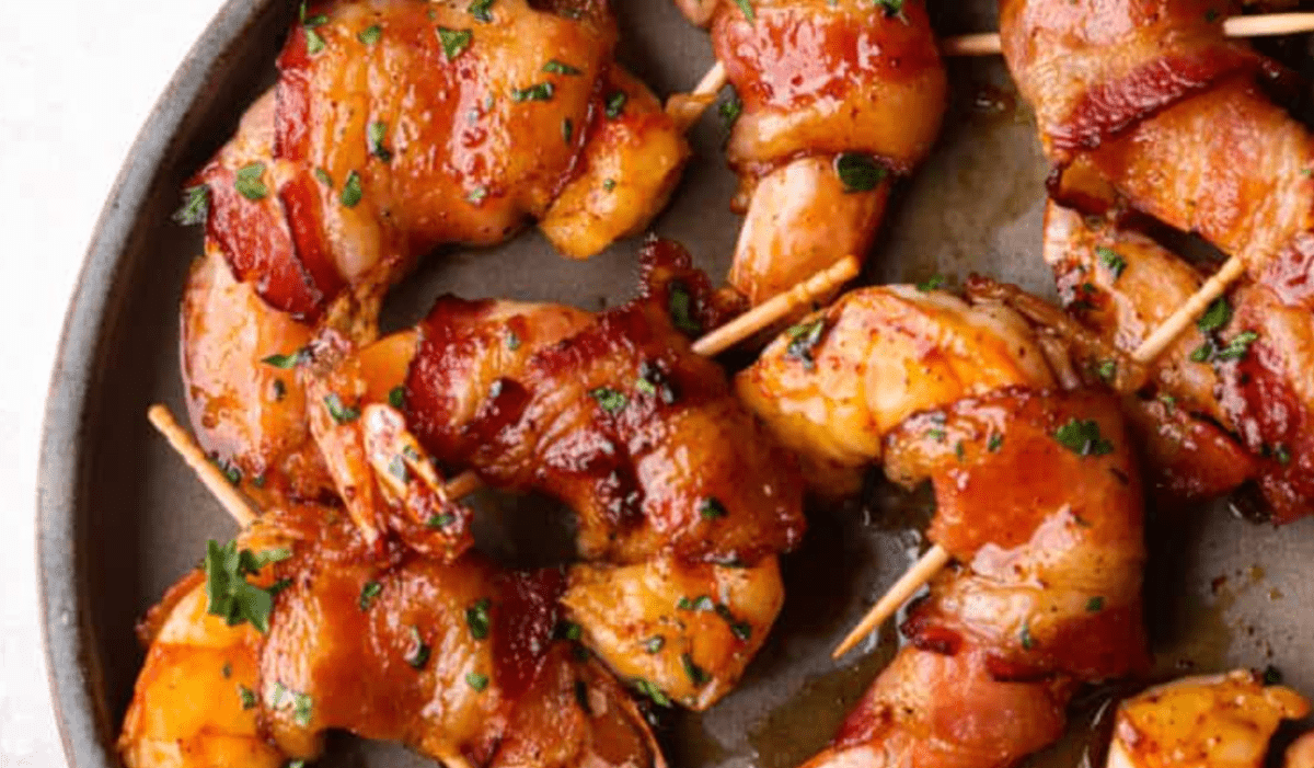Bacon Wrapped Shrimp (Candy and Savory!)