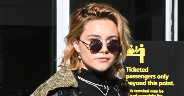 Florence Pugh Wore 5-Inch Platform Boots to the Airport