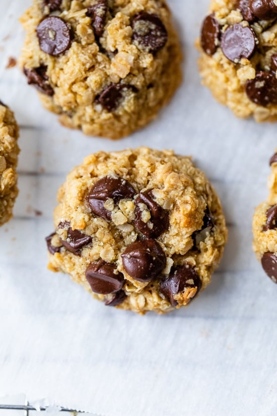 Wholesome Chocolate Chip Oat Cookies