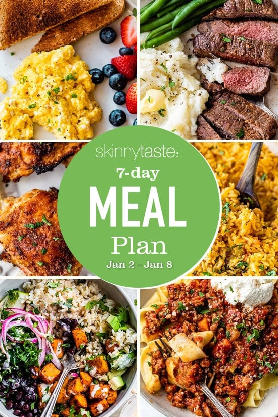 7 Day Wholesome Meal Plan (Jan 2-8) 7 Day Wholesome Meal Plan (Jan 2-8)