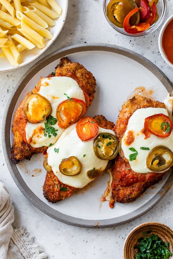 Spicy Vodka Hen Parmesan – Skinnytaste Spicy Vodka Hen Parmesan – Skinnytaste