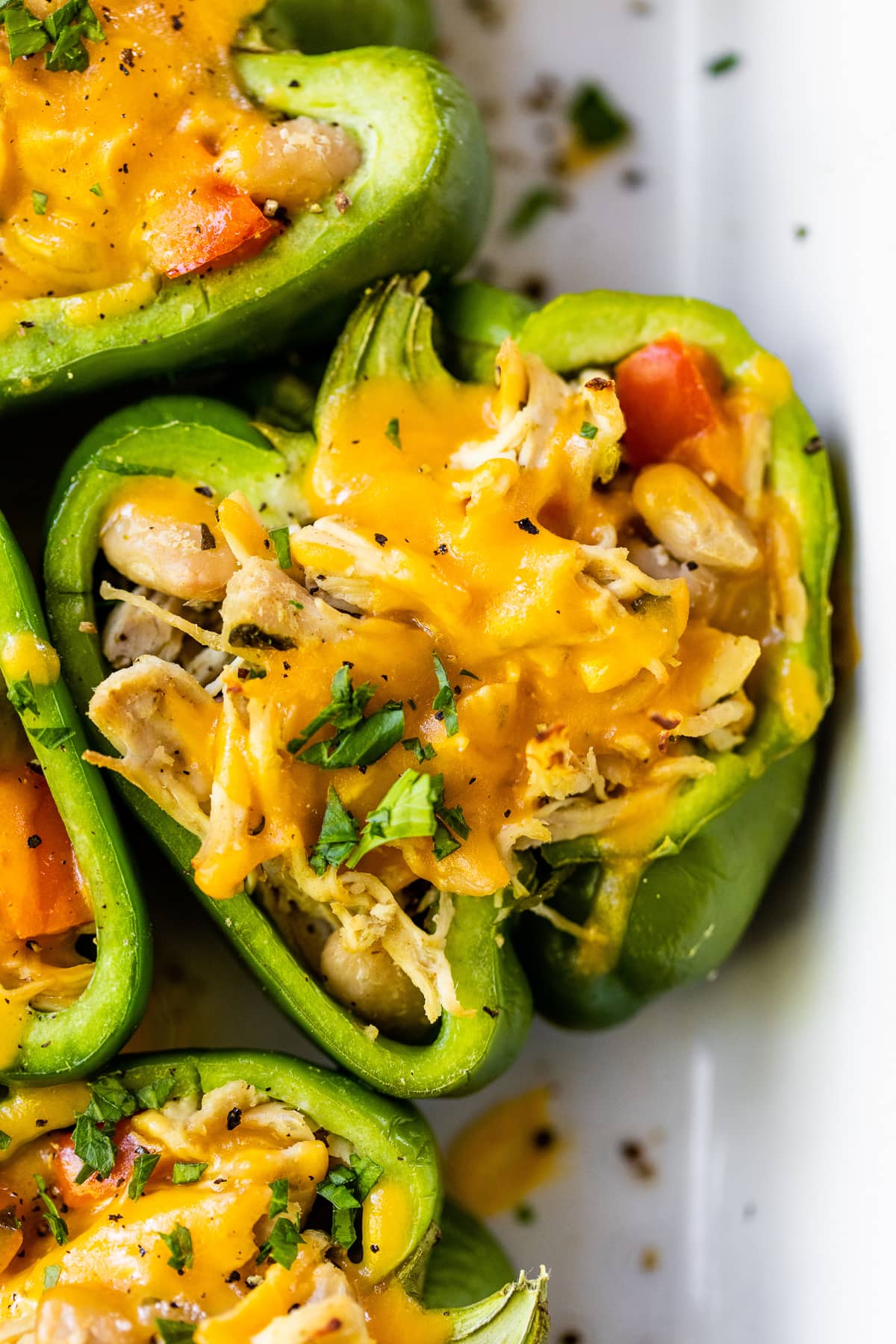 Rooster Stuffed Peppers with White Beans