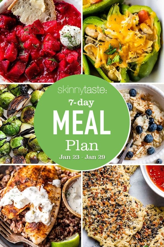7 Day Wholesome Meal Plan (Jan 23-29) 7 Day Wholesome Meal Plan (Jan 23-29)