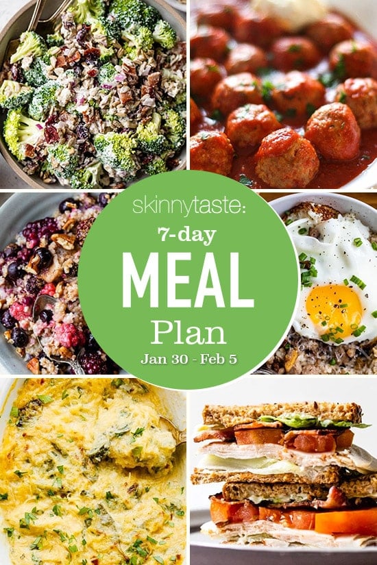 7 Day Wholesome Meal Plan (Jan 29-Feb 5) 7 Day Wholesome Meal Plan (Jan 29-Feb 5)