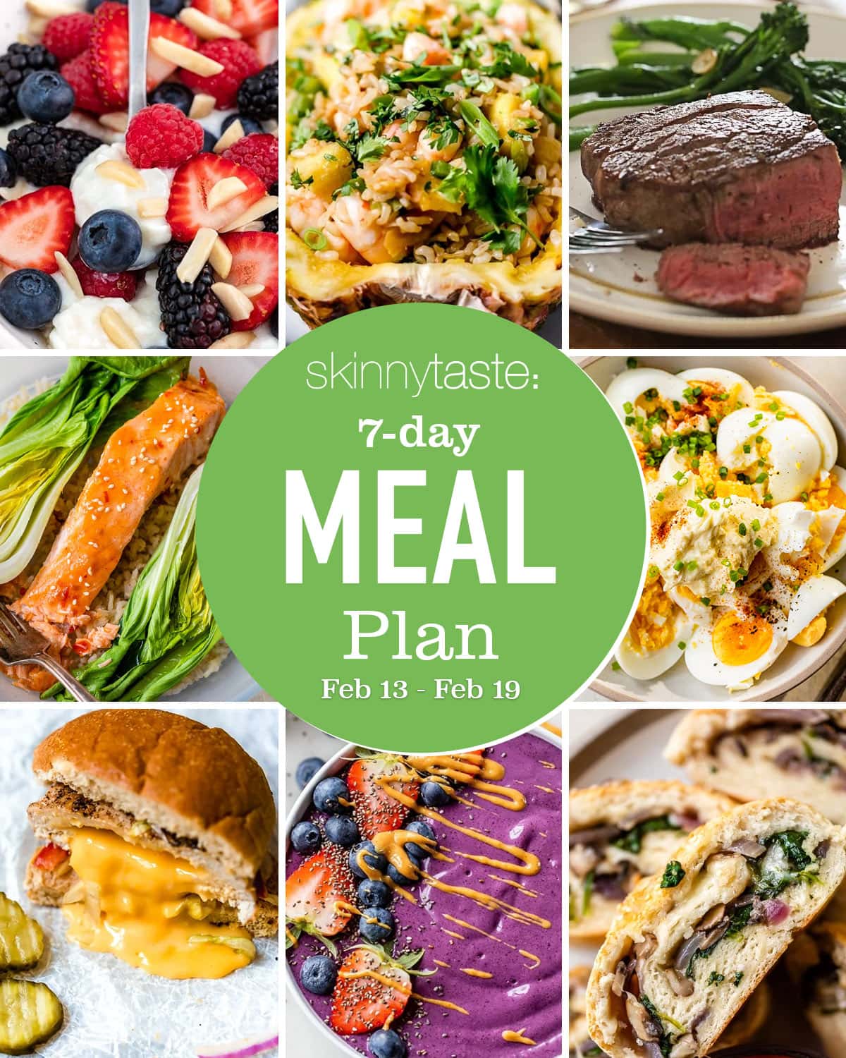 7 Day Wholesome Meal Plan (Feb 13-19) 7 Day Wholesome Meal Plan (Feb 13-19)