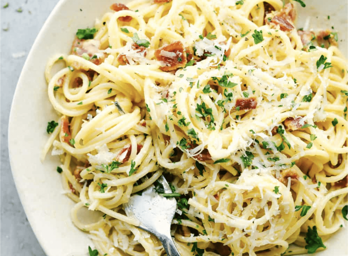 Creamy Bacon Carbonara | The Recipe Critic Creamy Bacon Carbonara | The Recipe Critic