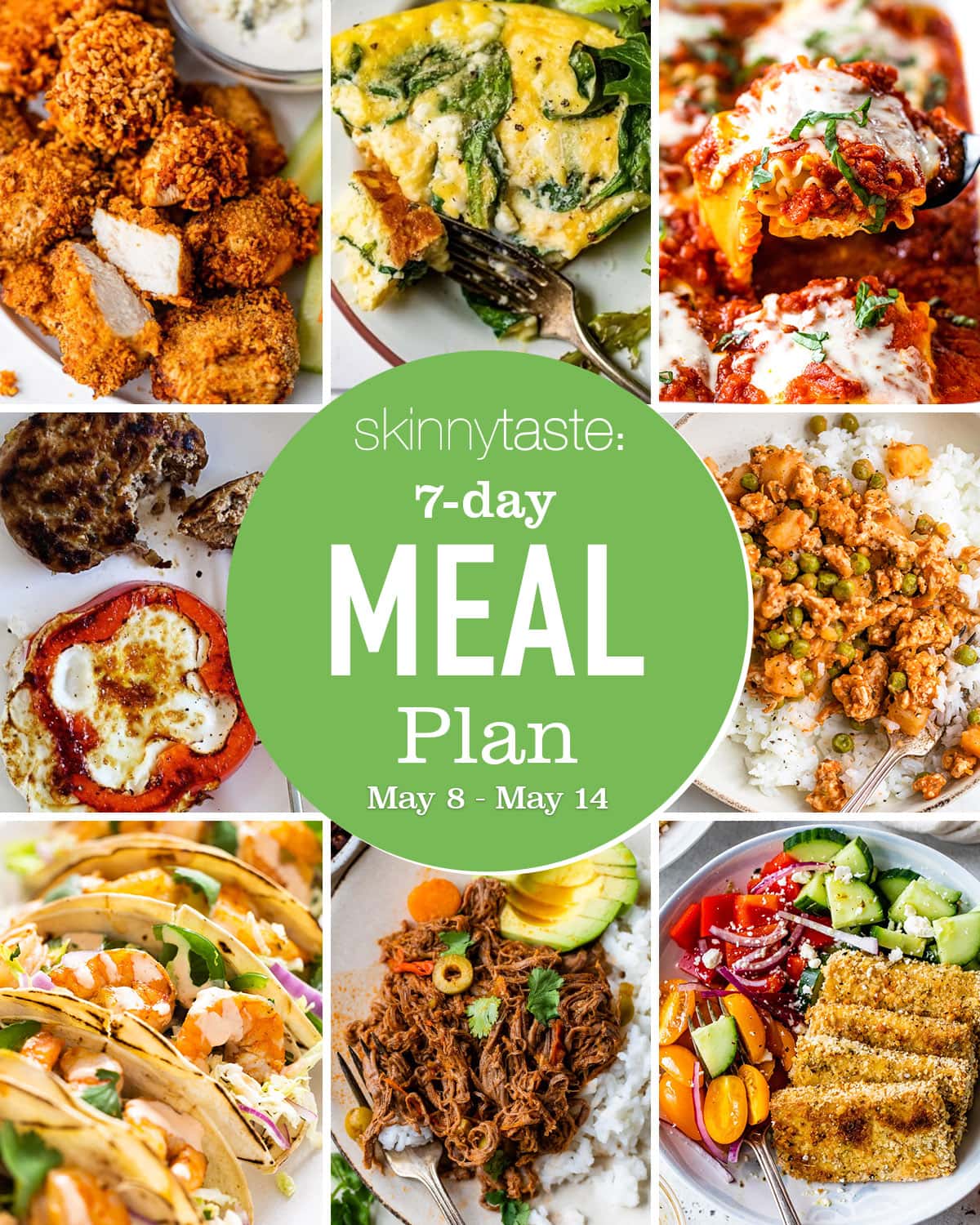 Free 7 Day Wholesome Meal Plan (Could 8-14)