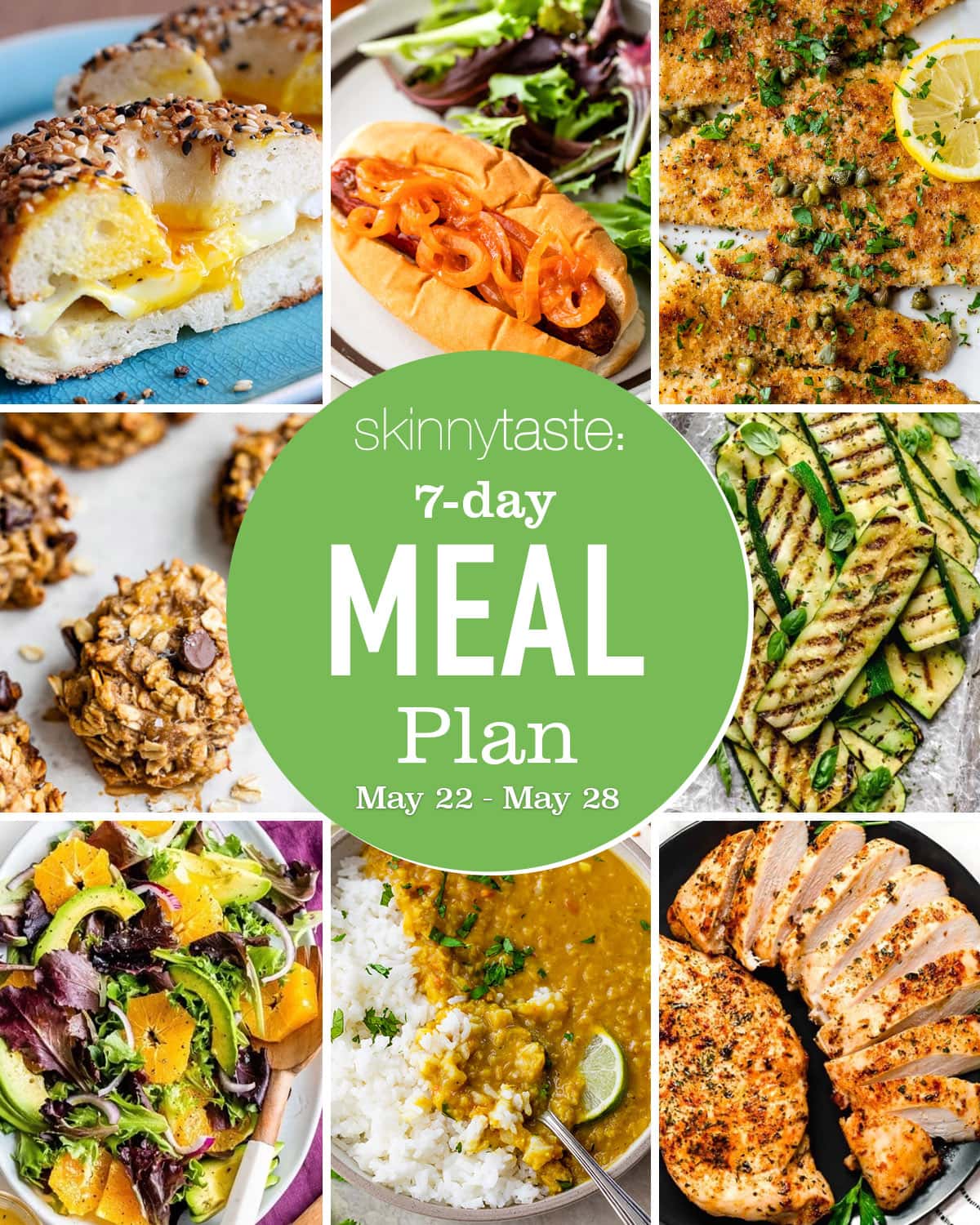 Free 7 Day Wholesome Meal Plan (Could 22-28)