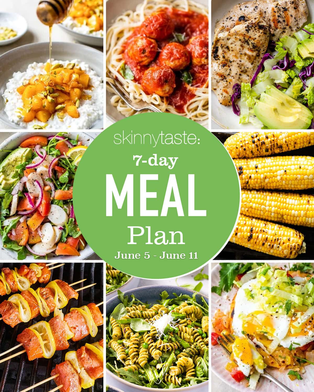 Free 7 Day Wholesome Meal Plan (June 5-11)