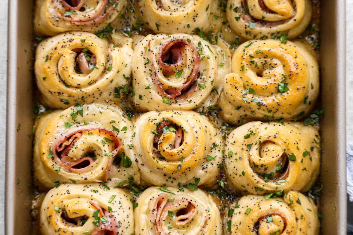 Scorching Ham and Swiss Pinwheels