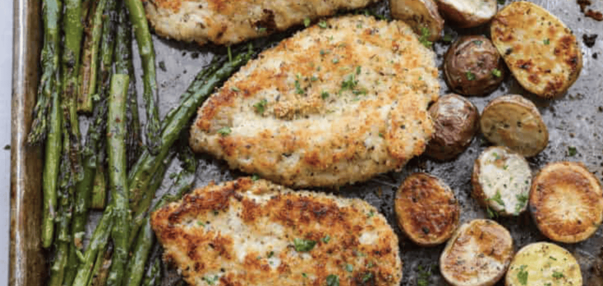 Sheet Pan Crispy Parmesan Garlic Rooster
