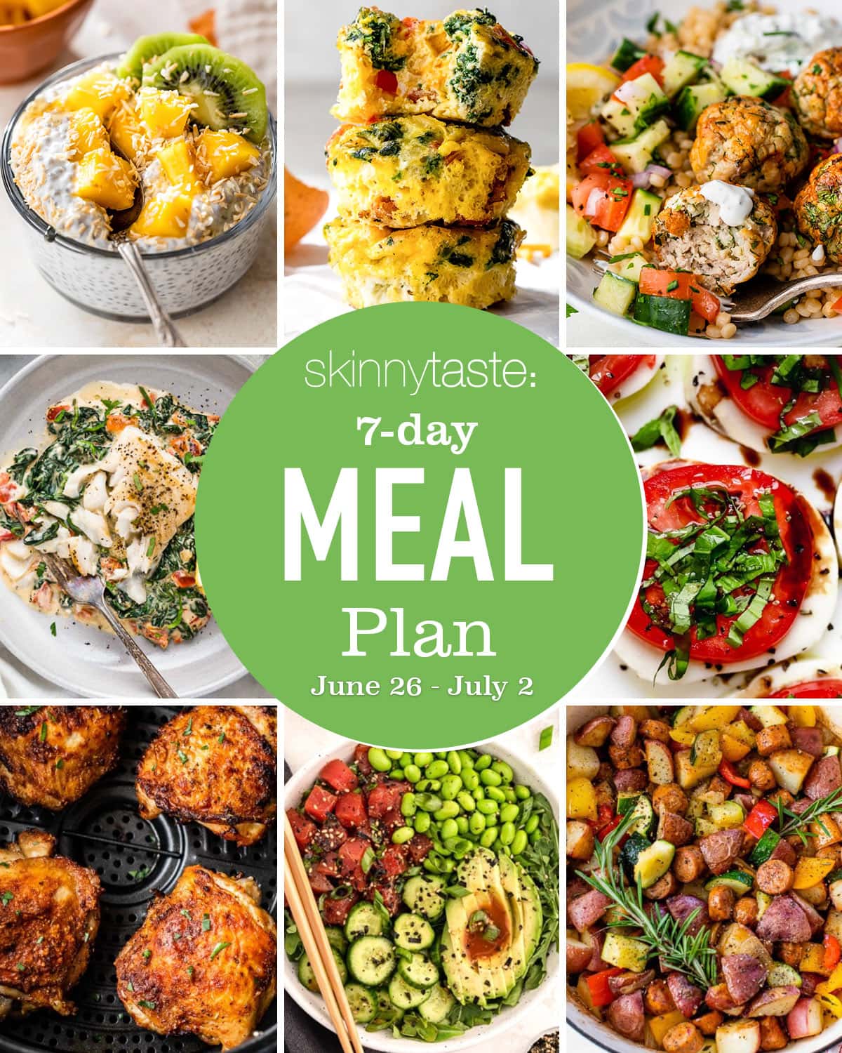 Free 7 Day Wholesome Meal Plan (June 26-July 2) Free 7 Day Wholesome Meal Plan (June 26-July 2)