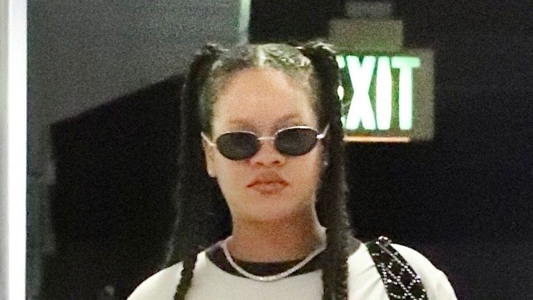 Rihanna’s Late-Being pregnant Uniform Features a Bump-Baring Crop High and Undone Low-Rise Denims