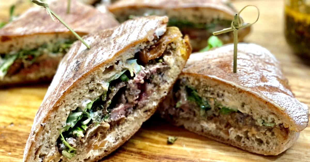 Grilled Skirt Steak Sandwich Recipe