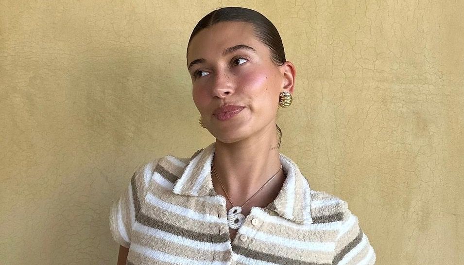 Hailey Bieber Wore a Tiny Crop Prime With an Even Tinier Pair of Micro Shorts