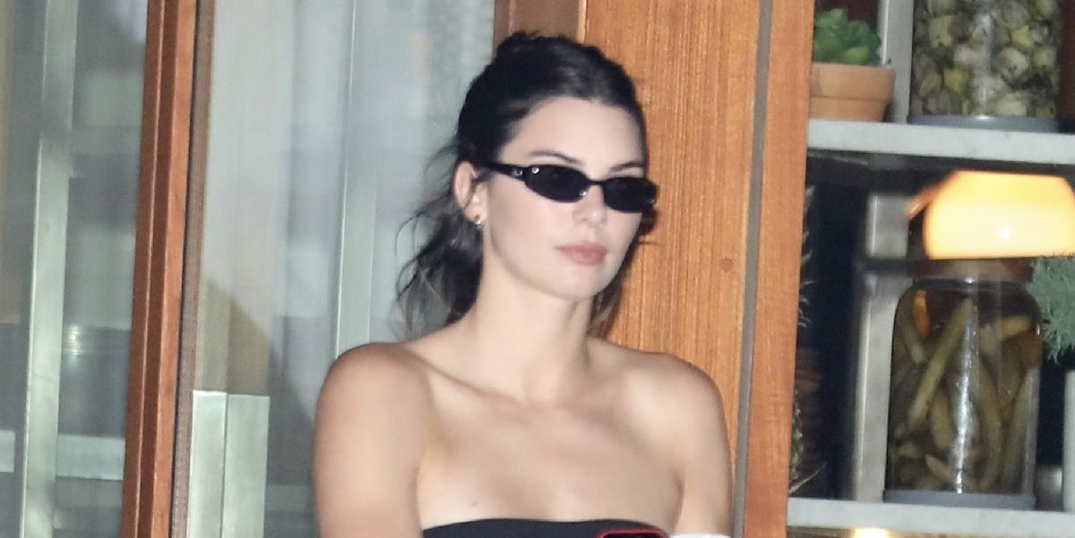 Kendall Jenner Wears See-By way of Bodycon Gown to 818 Social gathering