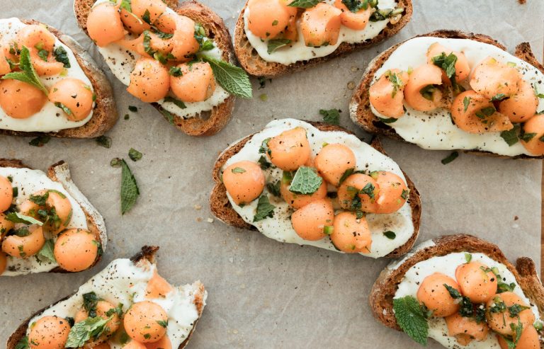 Spicy Melon Ricotta Toast Is Your New Go-To Snack Spicy Melon Ricotta Toast Is Your New Go-To Snack