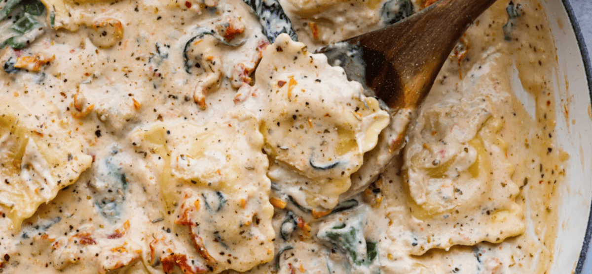 Creamy Tuscan Ravioli Recipe | The Recipe Critic