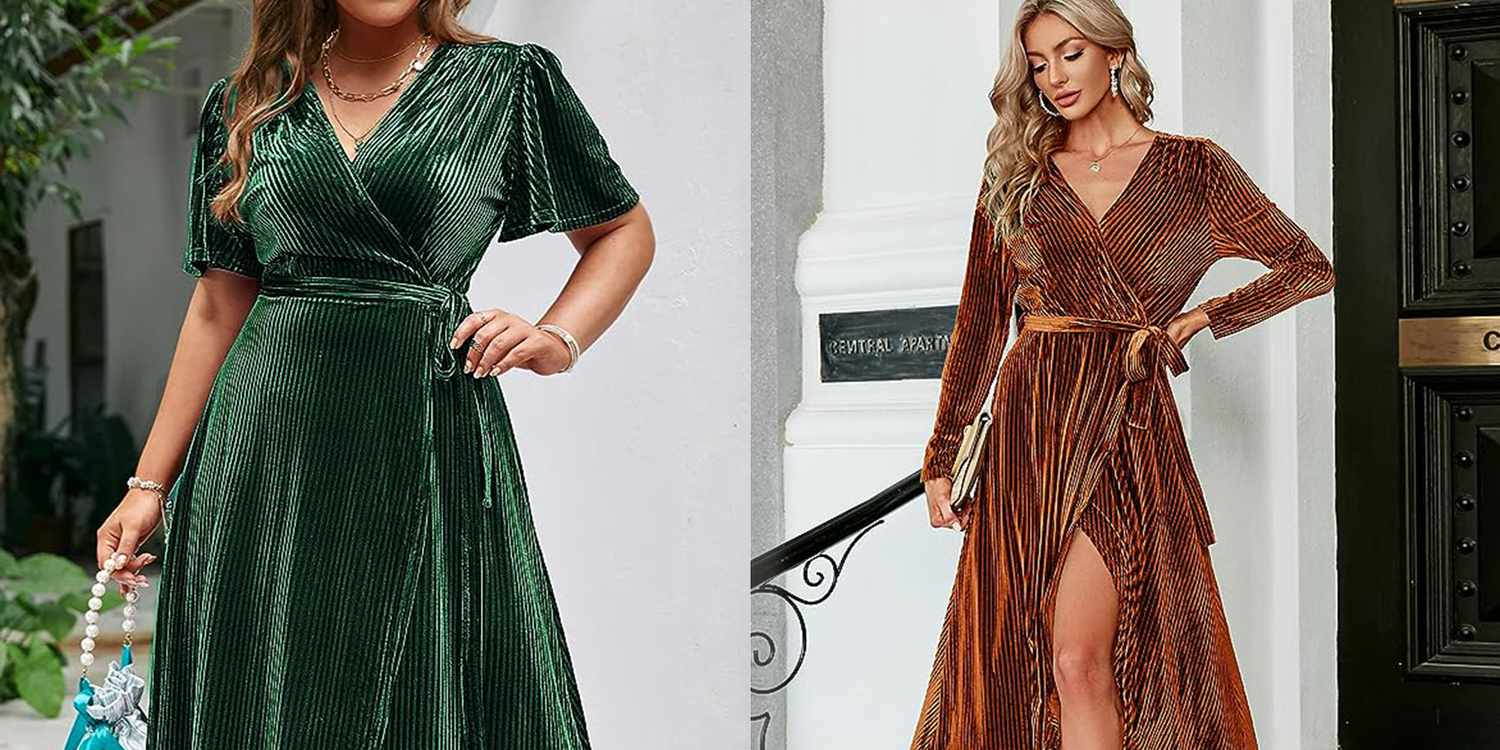 Amazon Consumers Are Carrying This Velvet Gown for Fall Engagement Photographs