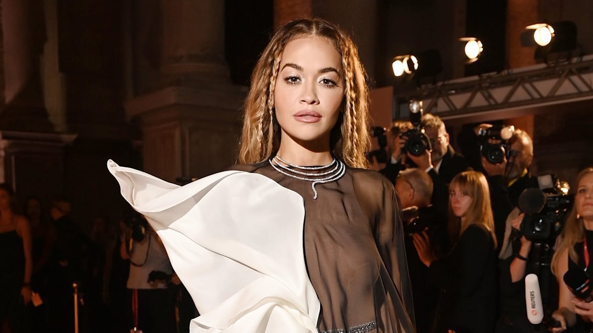 Rita Ora steals the present in completely sheer robe at Venice’s amfAR gala
