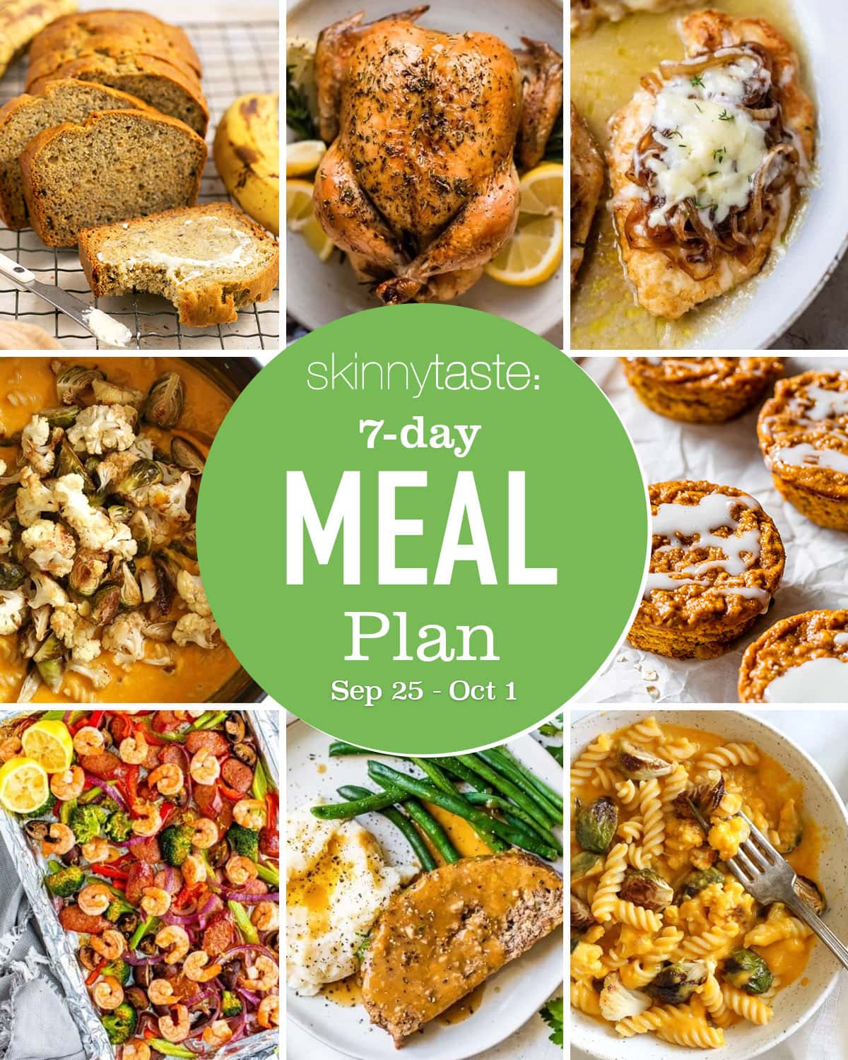 Free 7 Day Wholesome Meal Plan (Sept 25-Oct 1) Free 7 Day Wholesome Meal Plan (Sept 25-Oct 1)