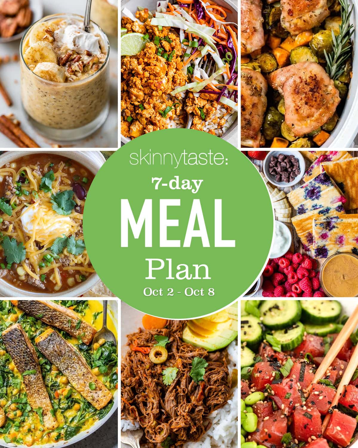 Free 7 Day Wholesome Meal Plan (Oct 2-8) Free 7 Day Wholesome Meal Plan (Oct 2-8)