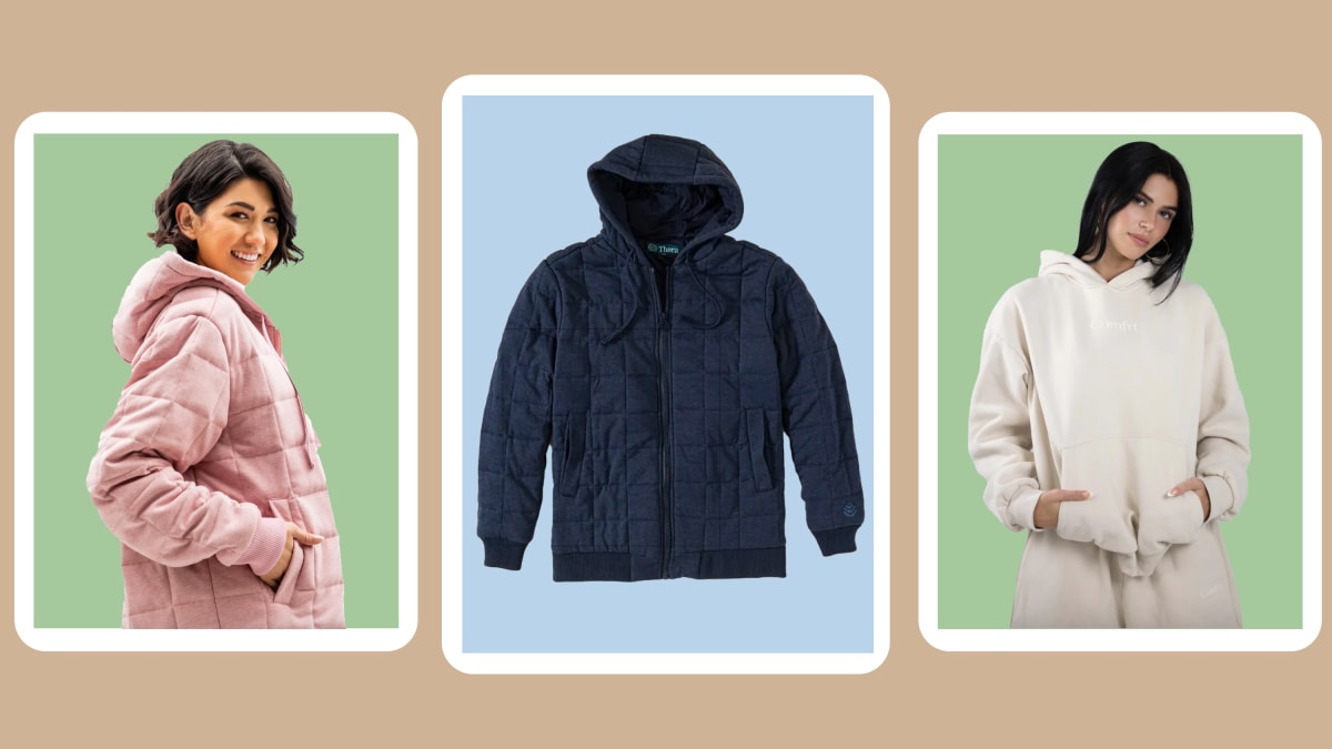 5 nice weighted hoodies and blanket hoodies to assist ease anxiousness