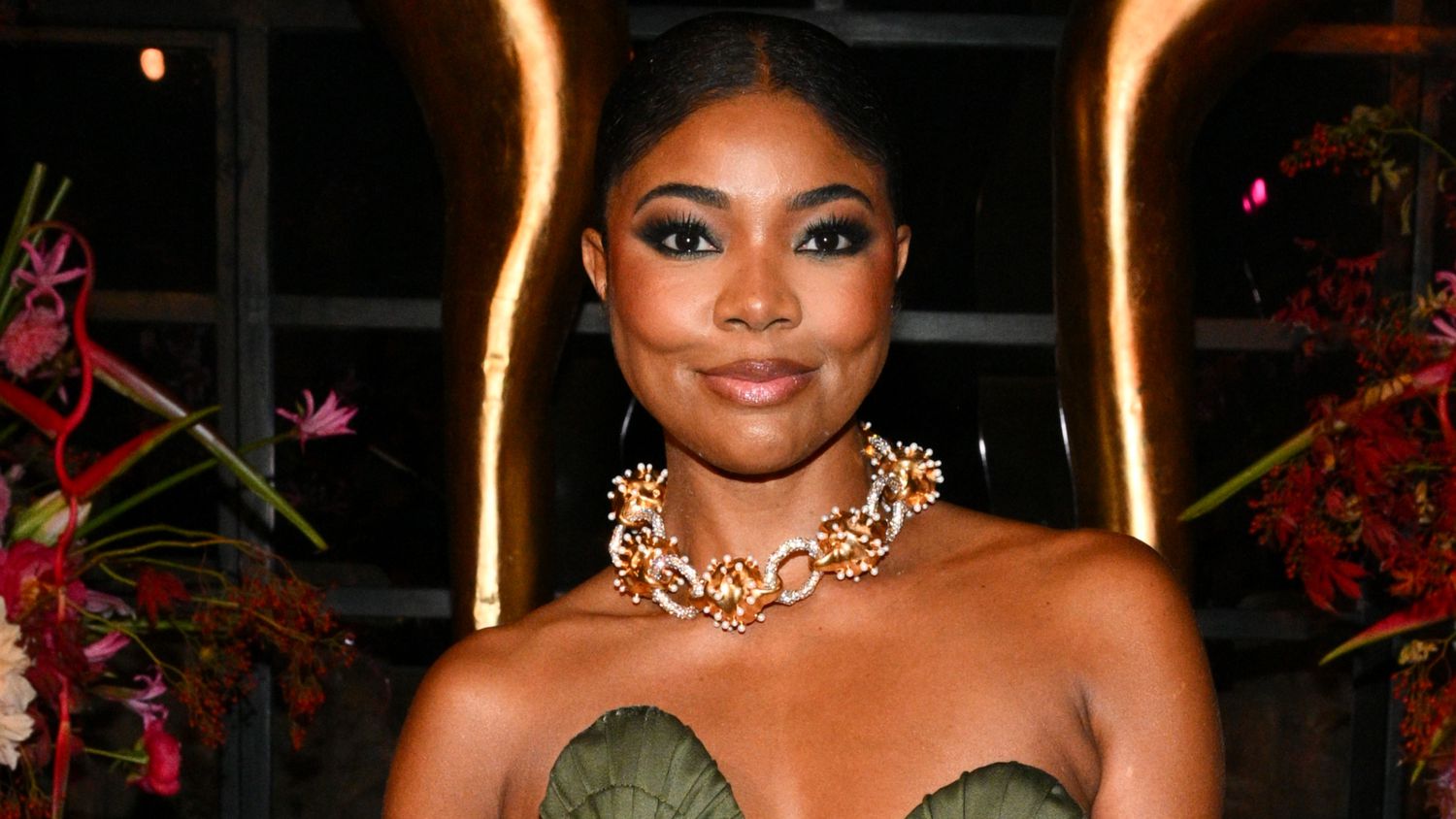 Gabrielle Union Confirmed She’s Staff Peplums in a Plunging Bustier Prime