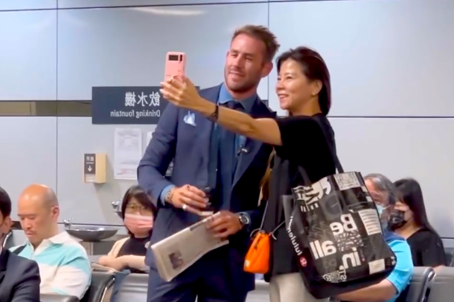 Australia’s Ryan Reynolds Lookalike Causes Chaos In Taipei Airport