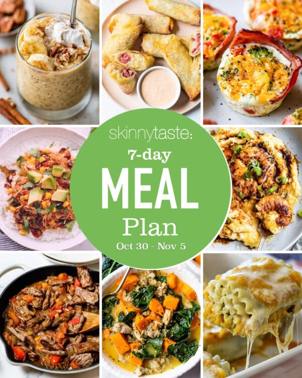 Free 7 Day Wholesome Meal Plan (Oct 30-Nov 5)