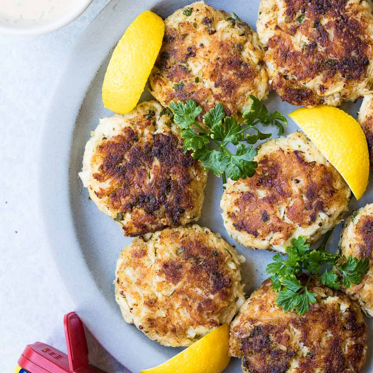 Maryland Crab Desserts with Sauce