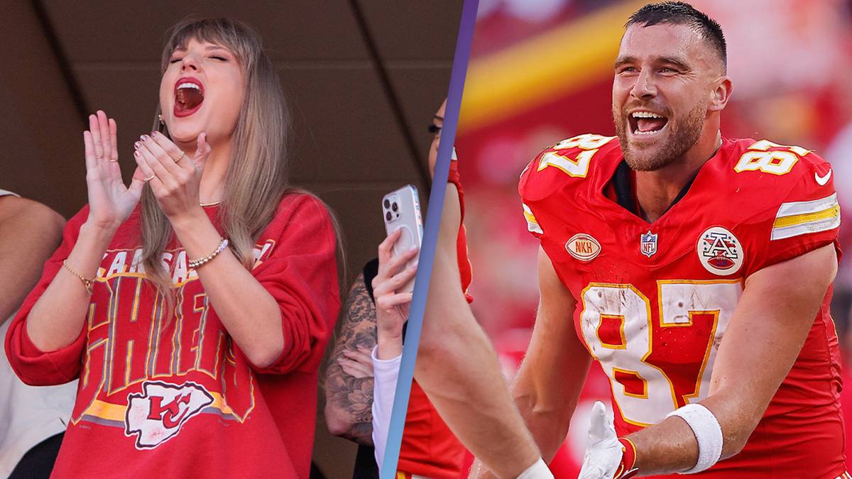 Taylor Swift seen carrying ’87’ bracelet as she cheers on Travis Kelce at NFL recreation