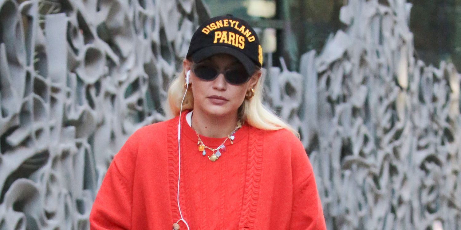 Gigi Hadid Combined a Basic Twinset With a Gen Z Staple