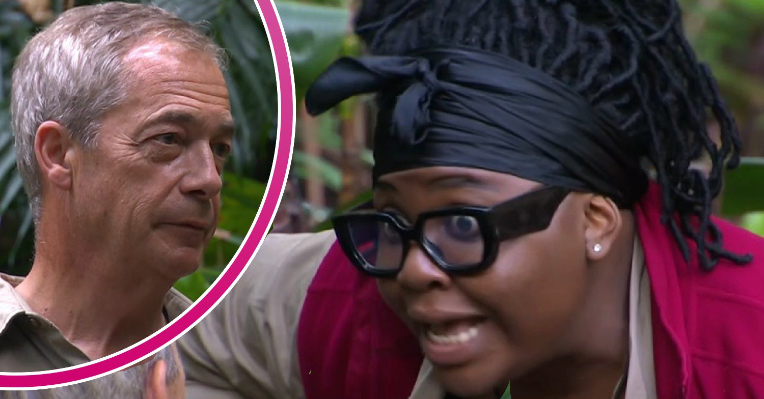 Nella Rose and Nigel Farage in political debate