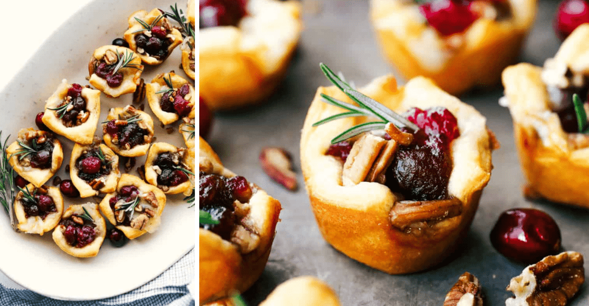 Cranberry Pecan Brie Bites | The Recipe Critic
