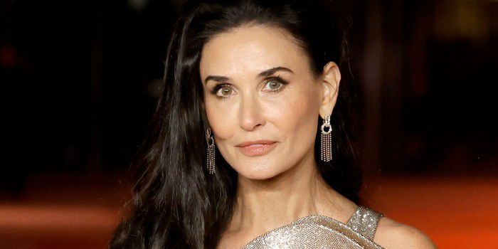 Demi Moore Was a Imaginative and prescient of Magnificence in a Metallic Gold Rosette Robe