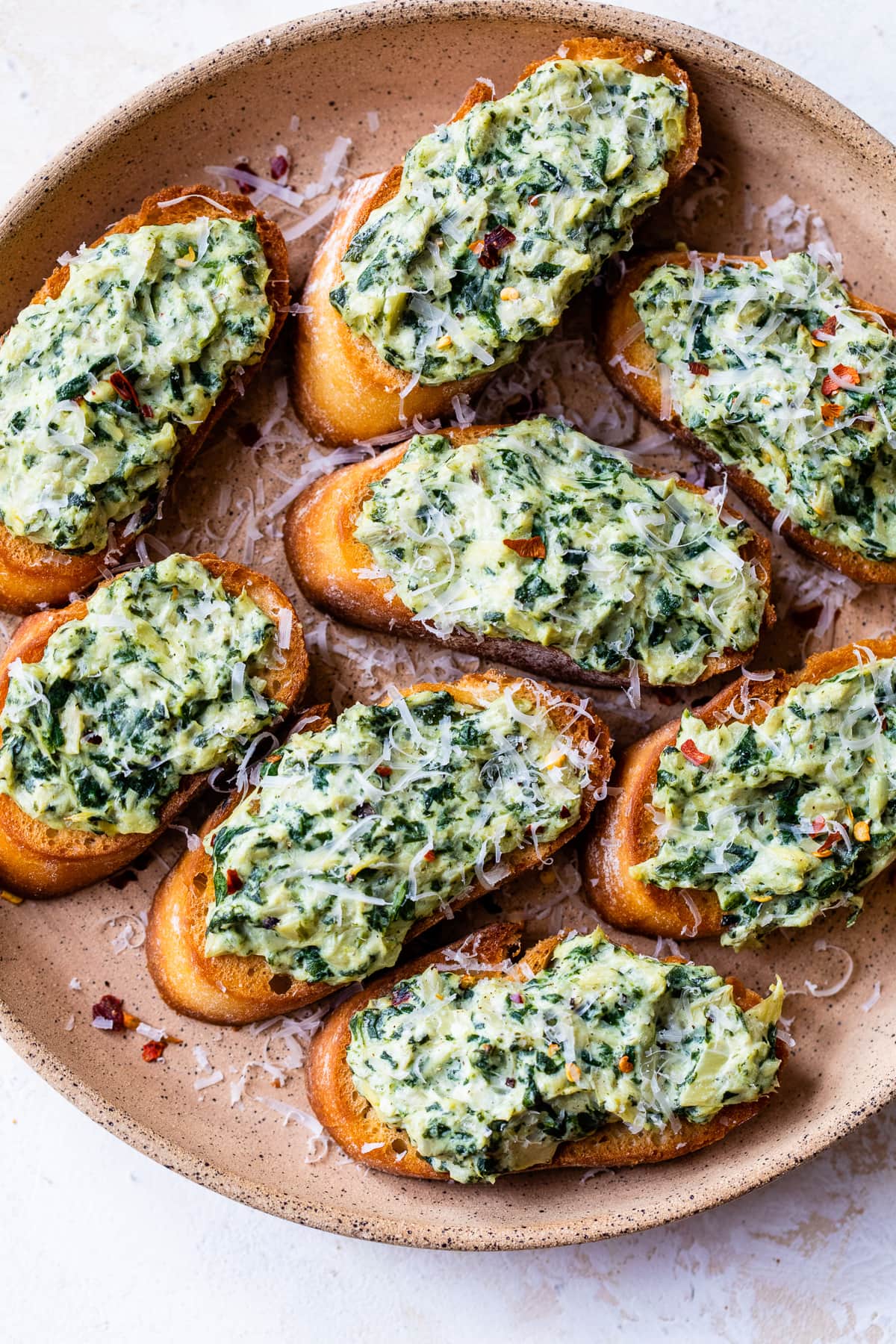 Spinach-Artichoke Crostini – Skinnytaste