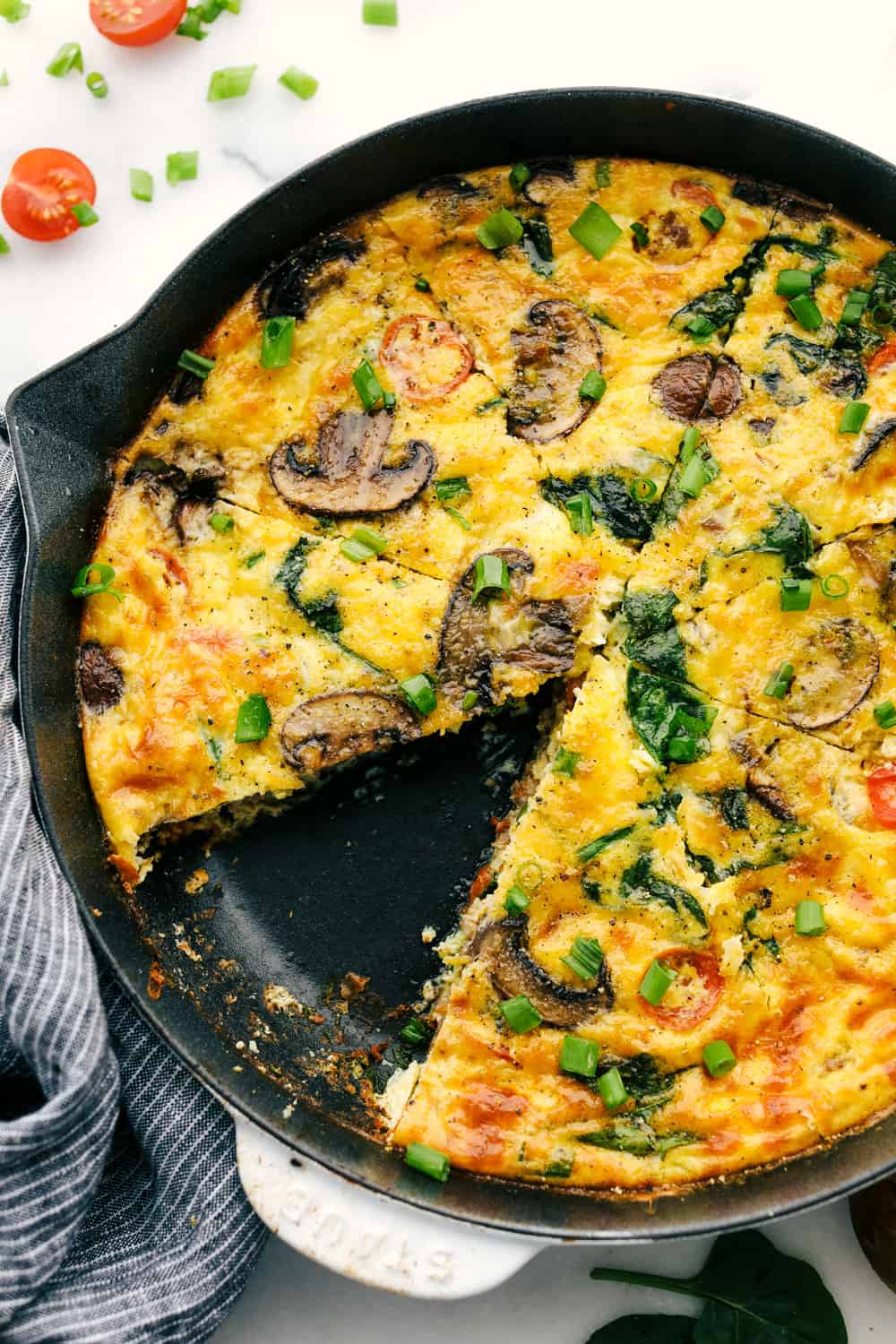 Sausage and Mushroom Frittata for Breakfast
