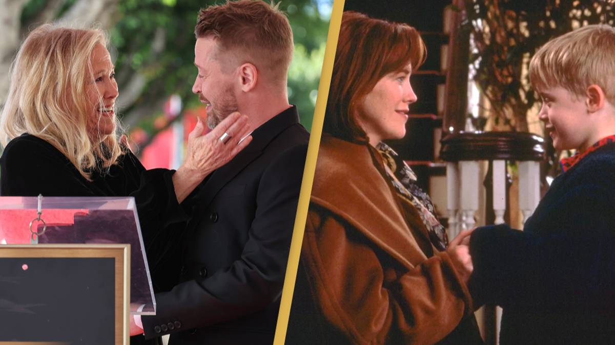 Macaulay Culkin in tears as he reunites along with his House Alone mother Catherine O’Hara in candy second