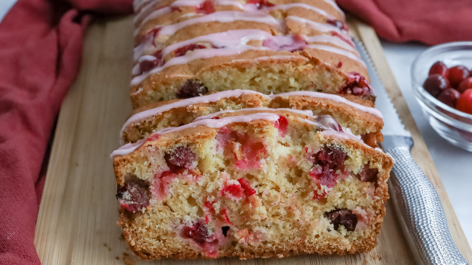 Glazed Cranberry Bread Recipe