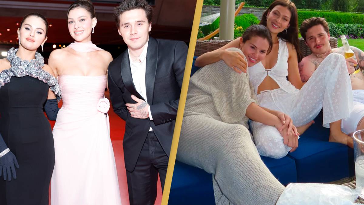 Selena Gomez, Nicola Peltz and Brooklyn Beckham have a good time ‘throuple’ anniversary at Los Angeles occasion
