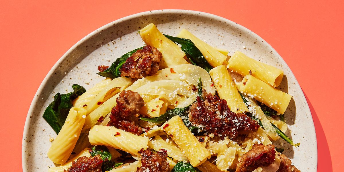 Sausage and Fennel Chickpea Rigatoni Recipe