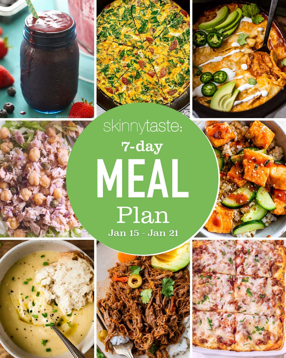 Free 7 Day Wholesome Meal Plan (Jan 15-21) Free 7 Day Wholesome Meal Plan (Jan 15-21)