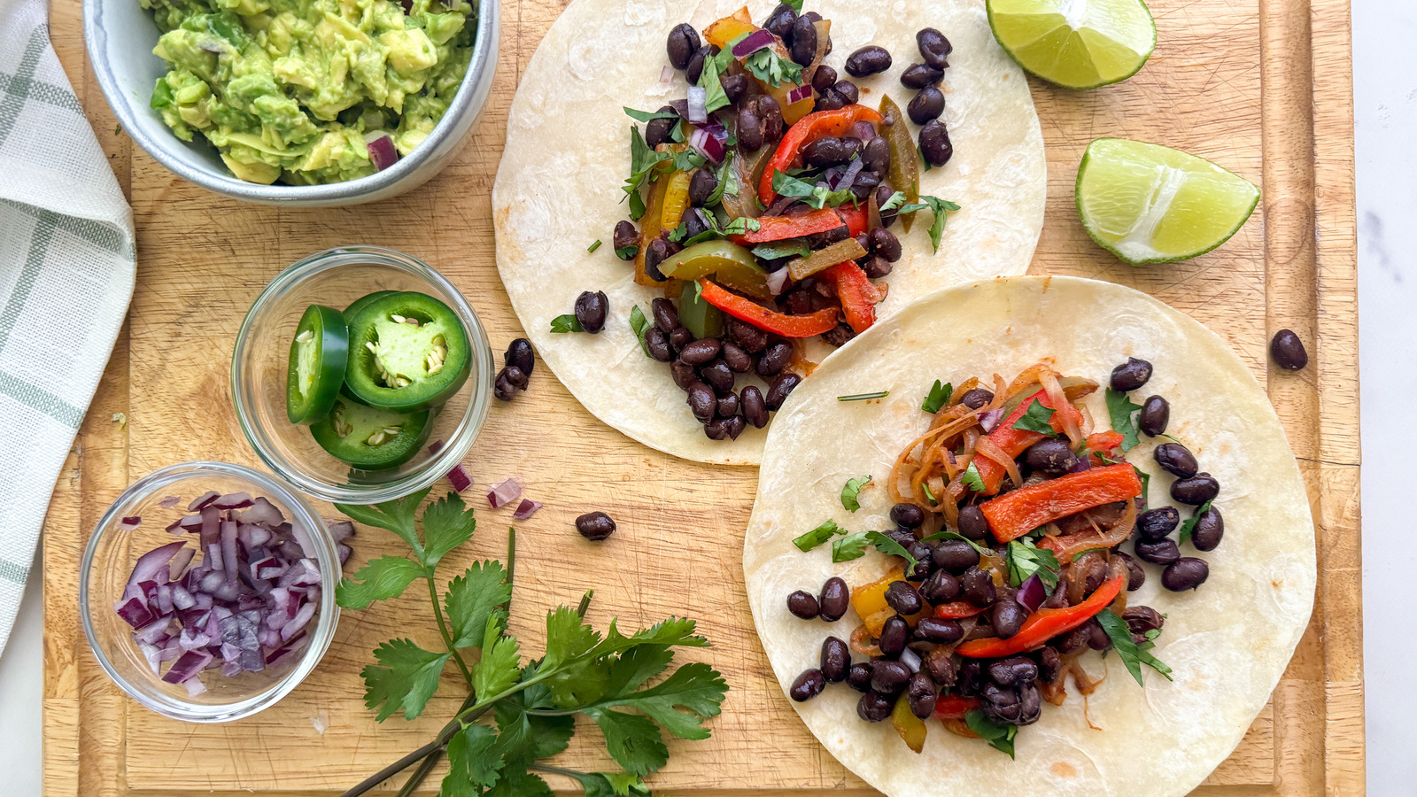 Simple Black Bean Fajitas Recipe