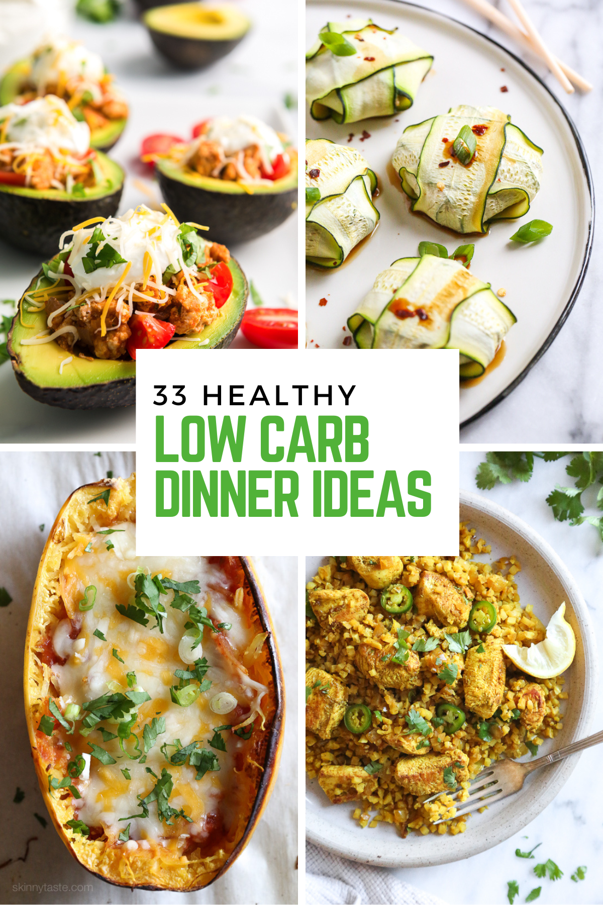 33 Simple Low Carb Dinner Concepts l Skinnytaste 33 Simple Low Carb Dinner Concepts l Skinnytaste